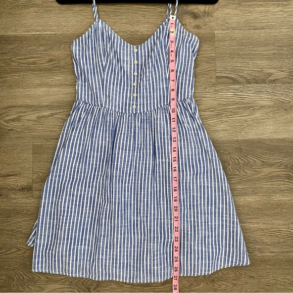 Abercrombie & Fitch Blue Striped Cotton Mini Sundress - Picture 10 of 10